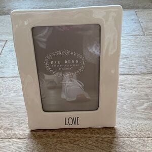 Rae Dunn Cream Love Photo Frame